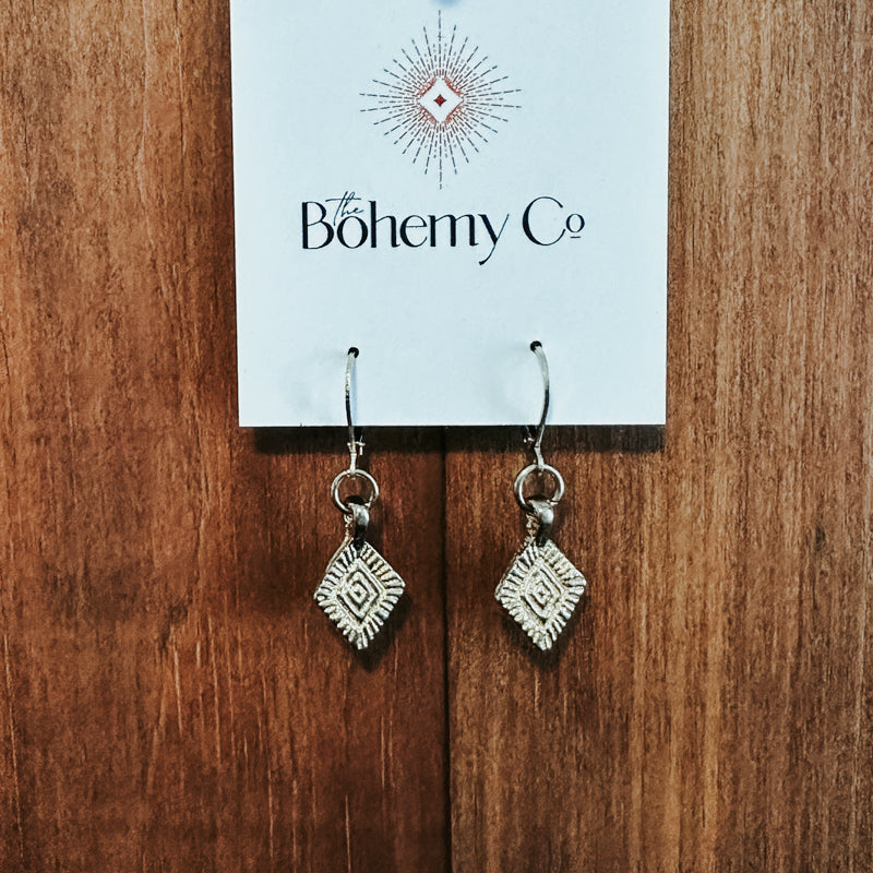 Tiny Lozenge Earrings