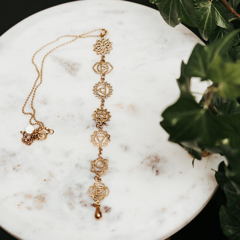 The Brass Chakra Healing Necklace
