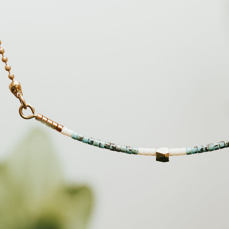 Bohemy Seed Bead Bar Necklace