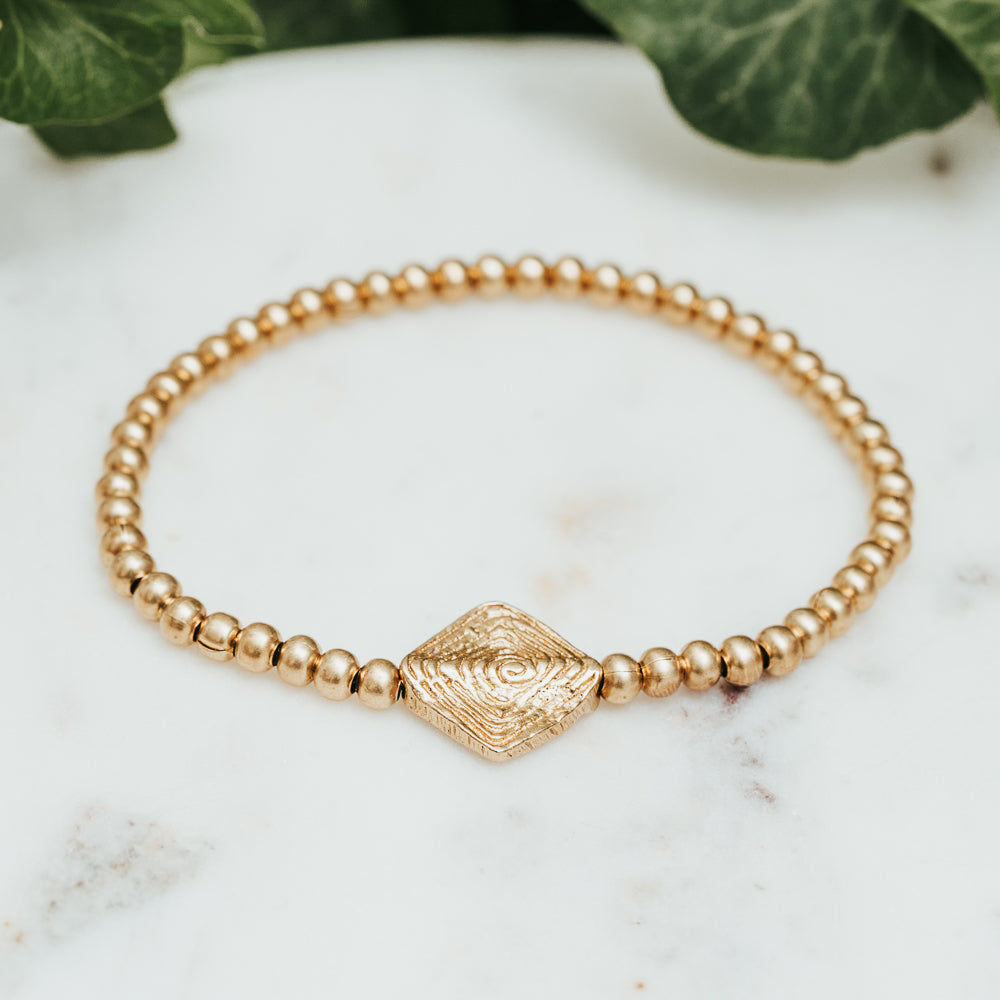 Brass Diamond Bracelet