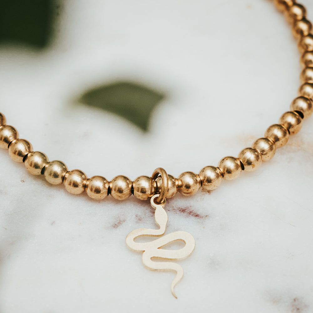 Brass Snake Bracelet