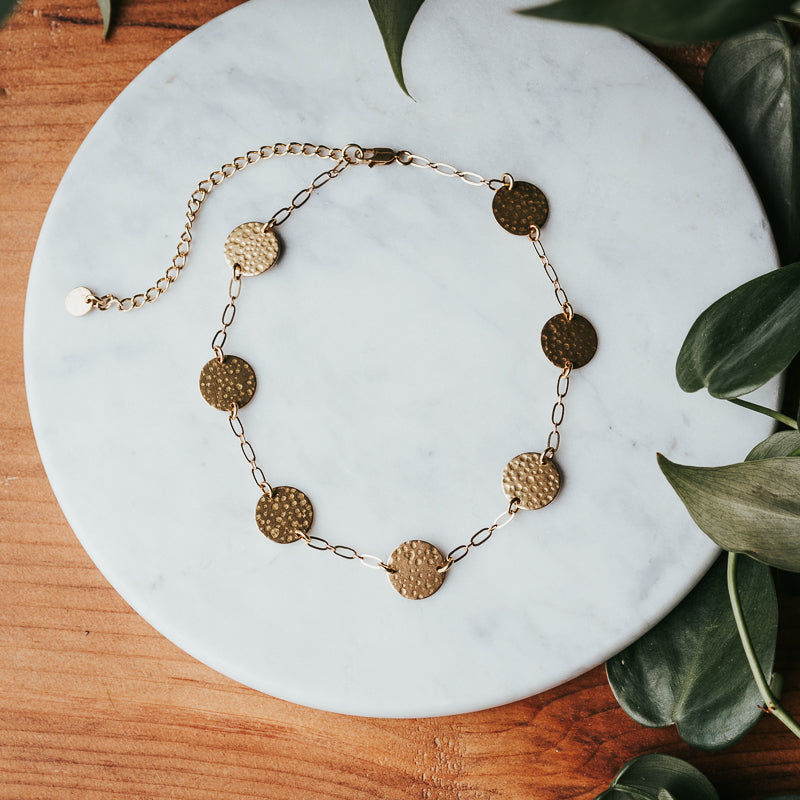 Gypsy Sun | Brass Choker Necklace