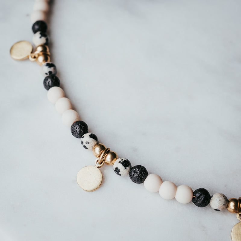 The Petite Disc | Gemstone Necklace