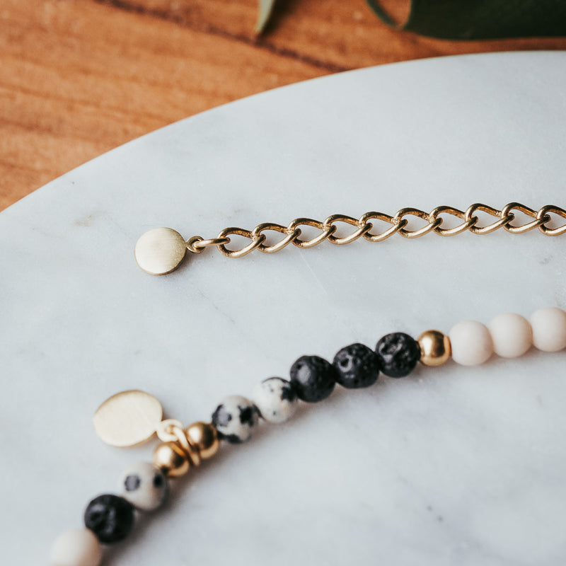The Petite Disc | Gemstone Necklace