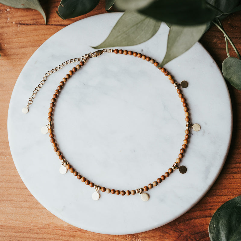 The Petite Disc | Gemstone Necklace