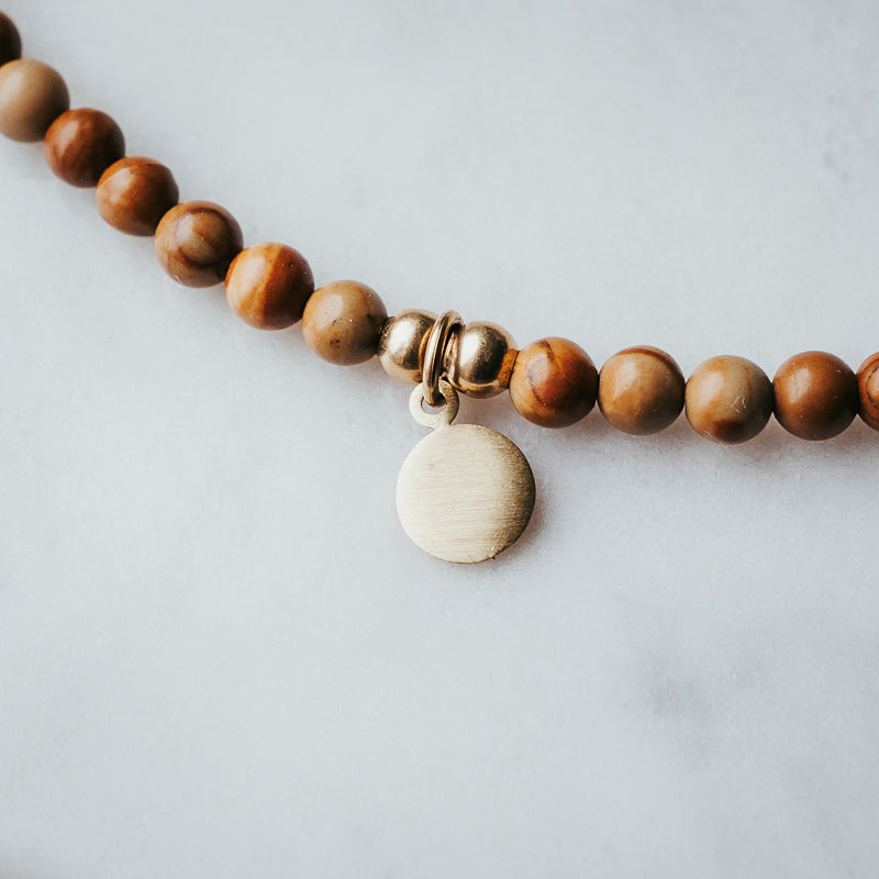 The Petite Disc | Gemstone Necklace
