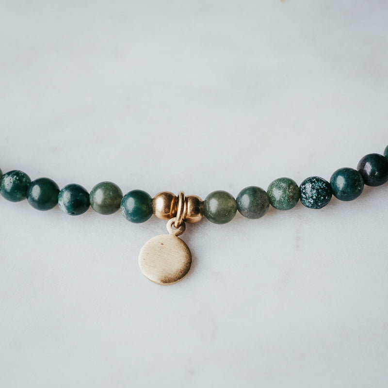 The Petite Disc | Gemstone Necklace