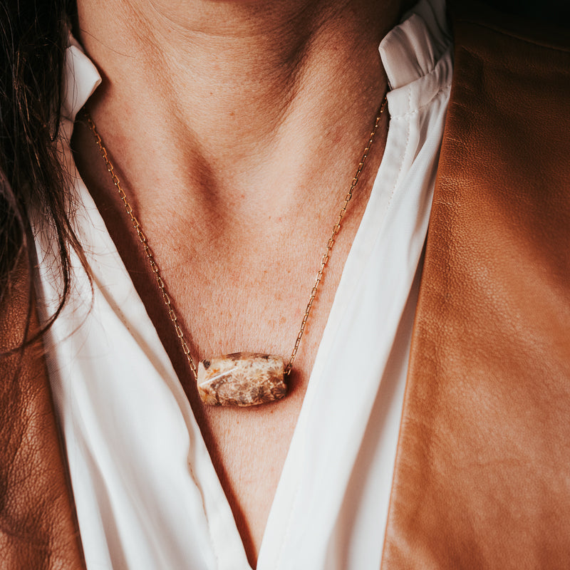 Earthbloom | Fossil Gemstone Necklace