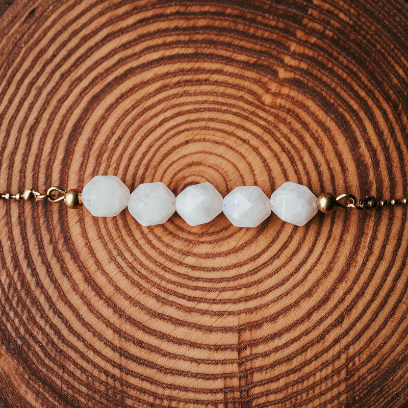 Gem Bar | Moonstone Gemstone Necklace