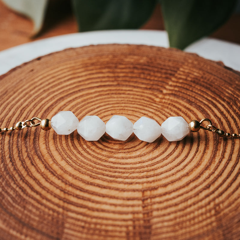 Gem Bar | Moonstone Gemstone Necklace