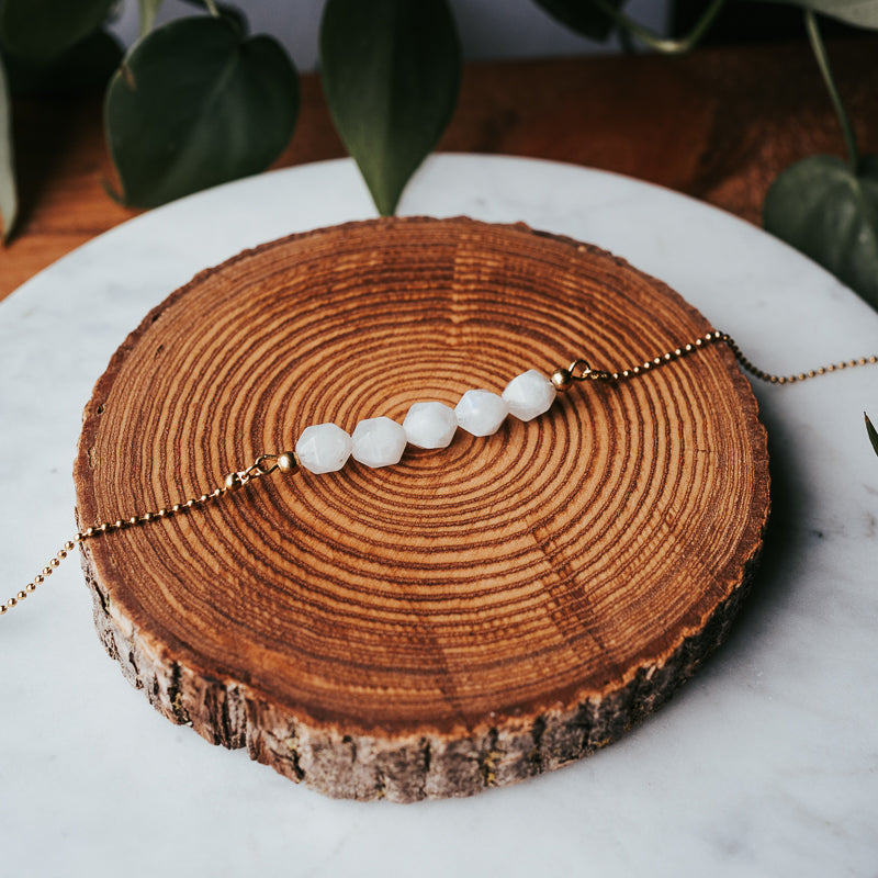 Gem Bar | Moonstone Gemstone Necklace