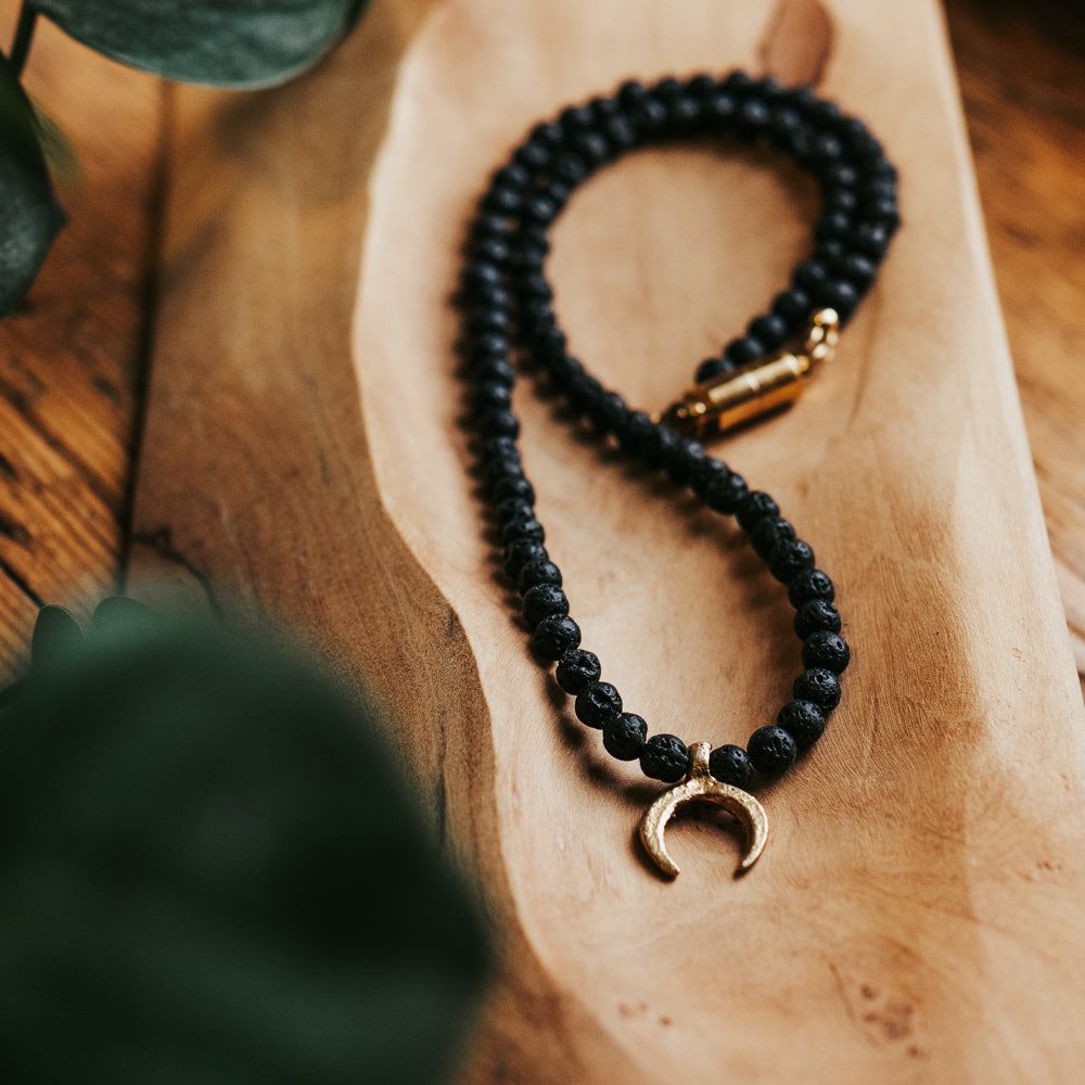 Horseshoe Gemstone Necklace