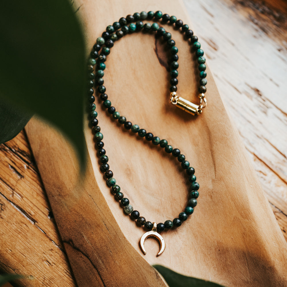 Horseshoe Gemstone Necklace