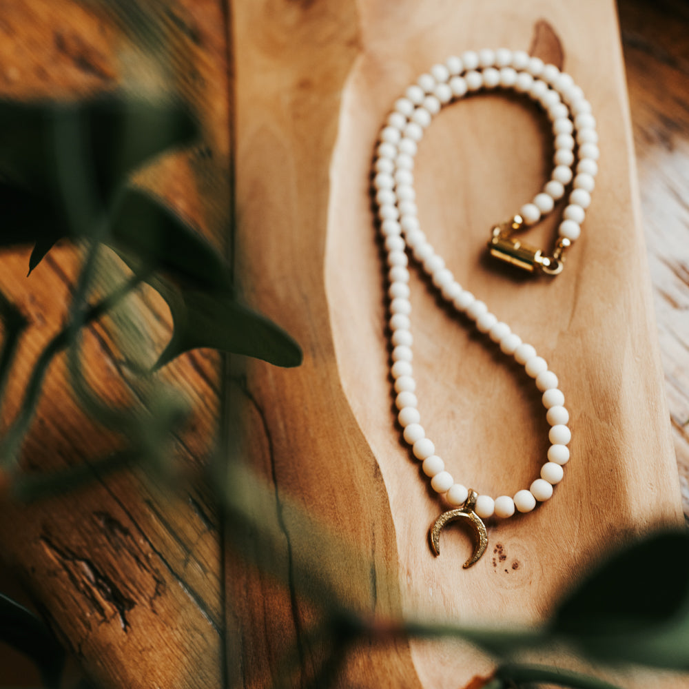 Horseshoe Gemstone Necklace