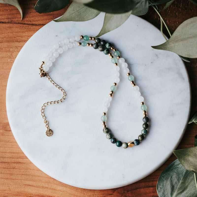 The River Hippie Gem Stacker | Gemstone Necklace