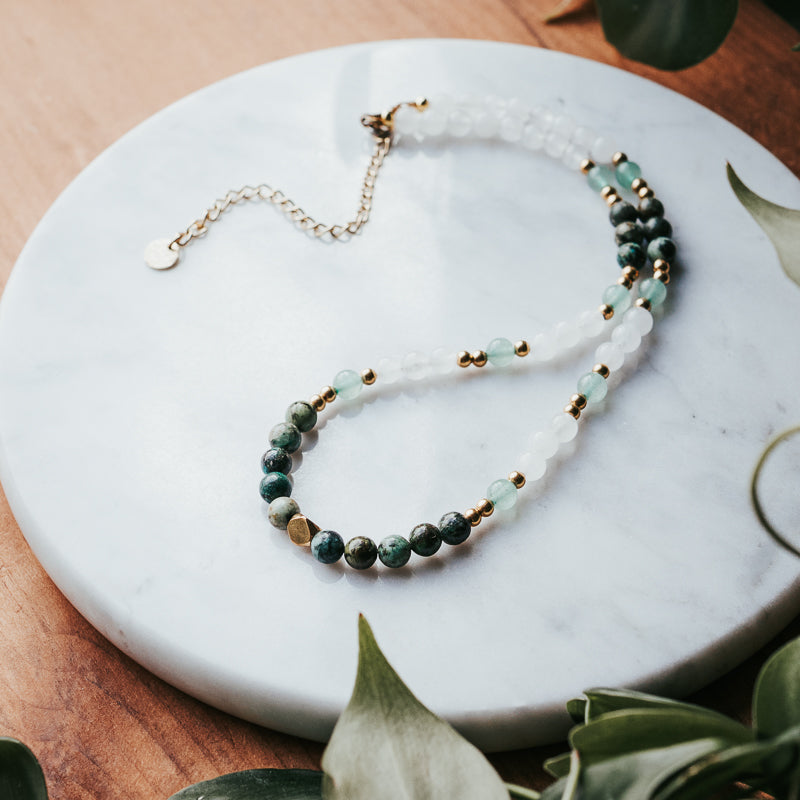 The River Hippie Gem Stacker | Gemstone Necklace