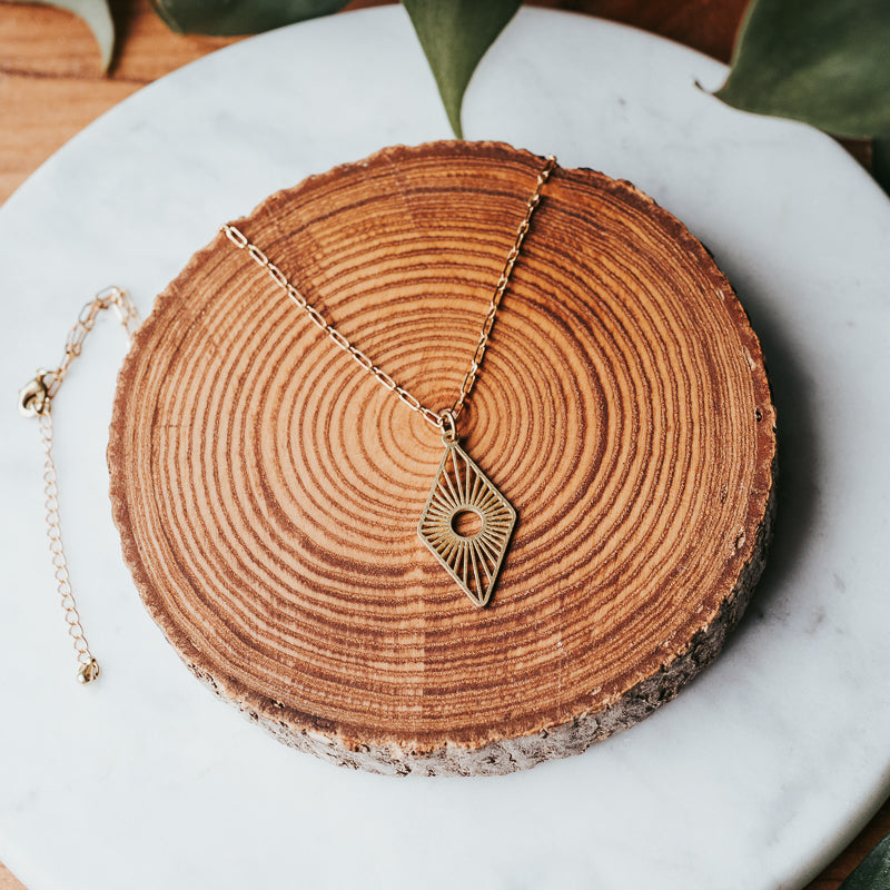 Golden Ground | Brass Necklace