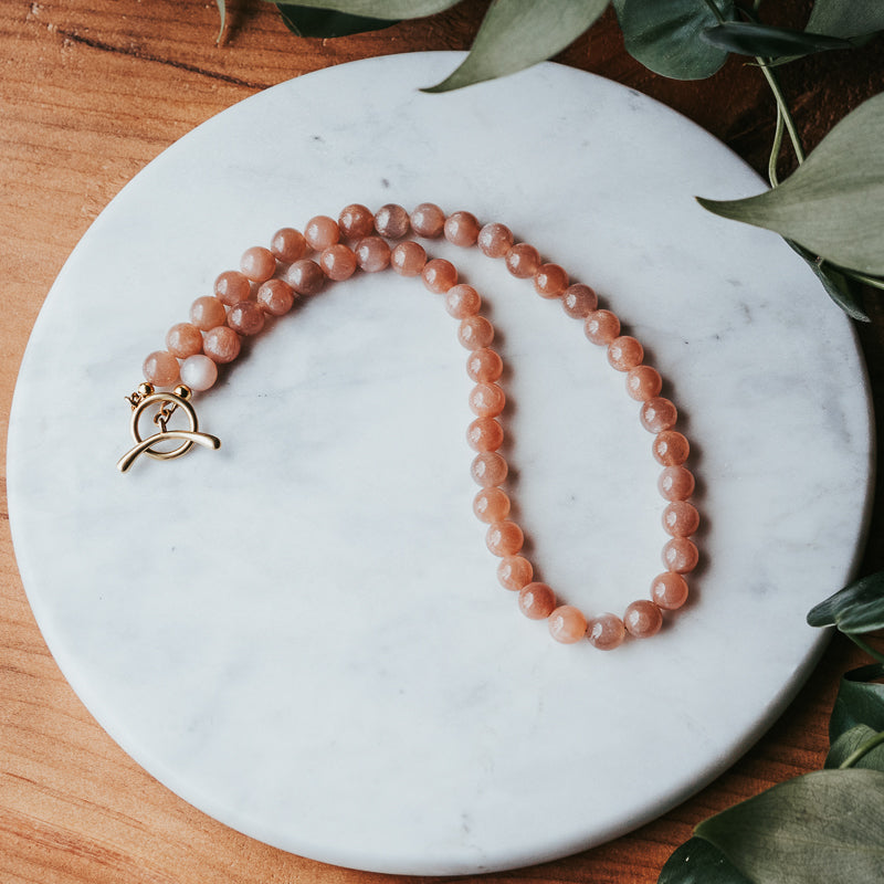 The Chunky OT | Sunstone Gemstone Necklace