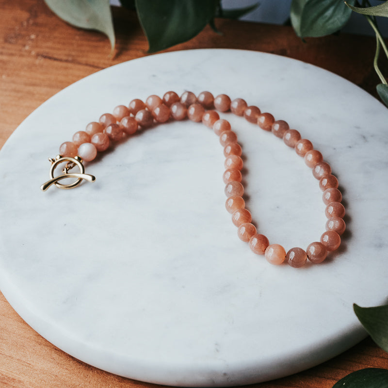 The Chunky OT | Sunstone Gemstone Necklace
