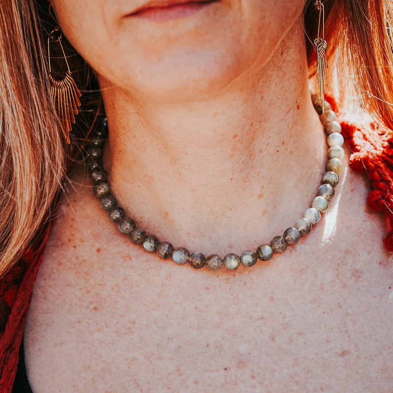 The Chunky OT | Labradorite Gemstone Necklace