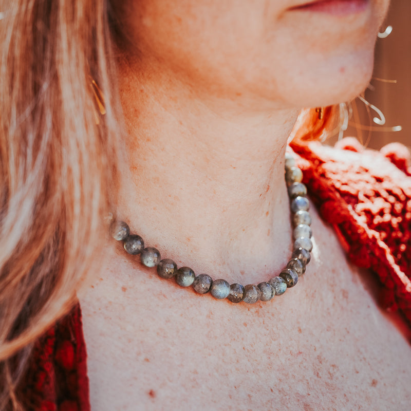 The Chunky OT | Labradorite Gemstone Necklace