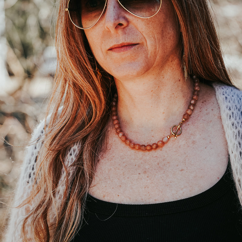 The Chunky OT | Sunstone Gemstone Necklace
