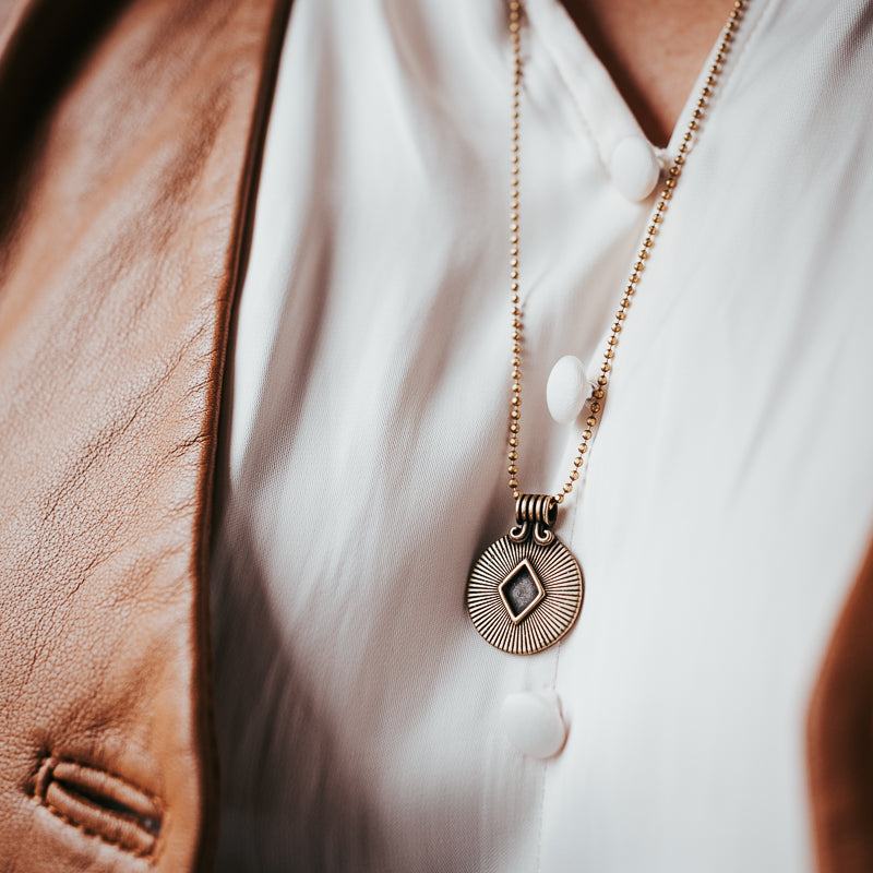 The Hippy Dippy | Brass Necklace