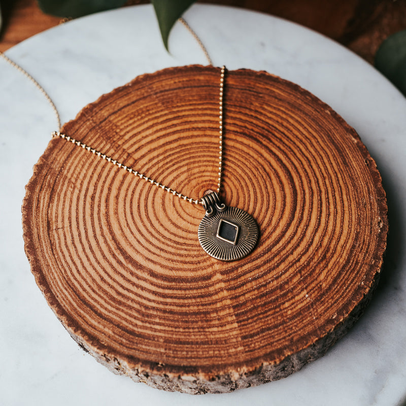 The Hippy Dippy | Brass Necklace