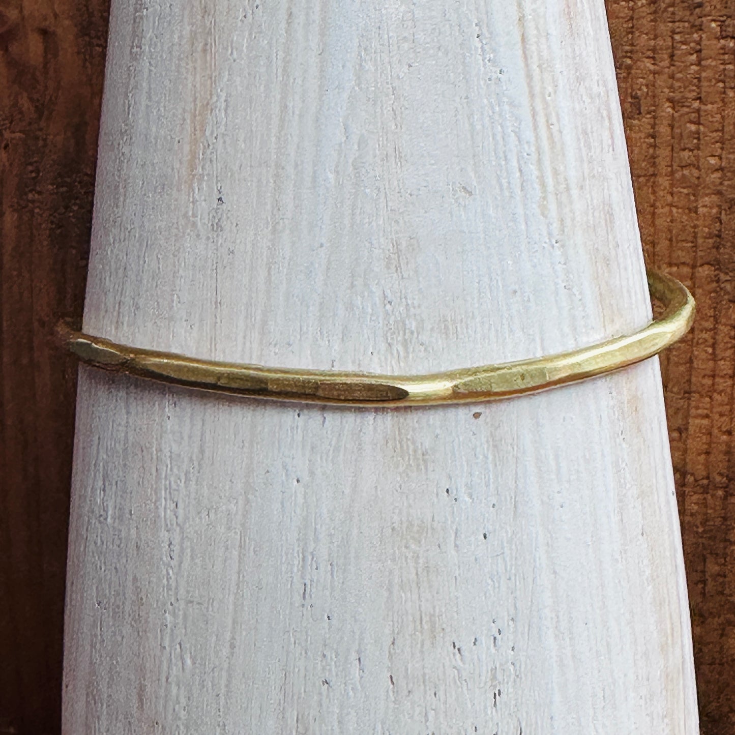 Brass Cuff spriral Bracelet