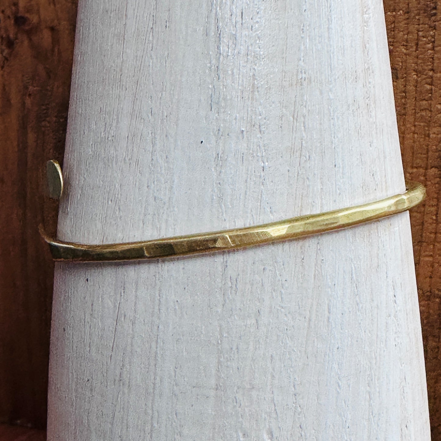 Brass Cuff spriral Bracelet