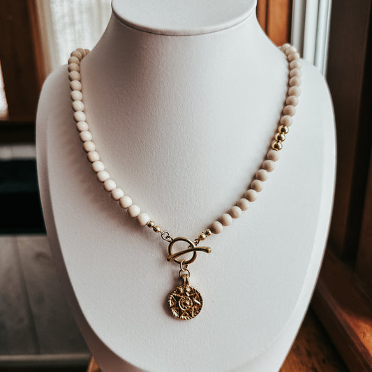 Fossil Sun Toggle Clasp Necklace