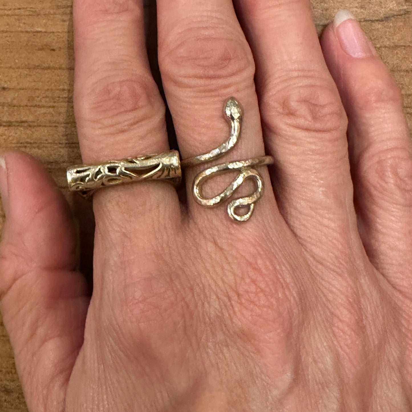 Brass Snake Ring