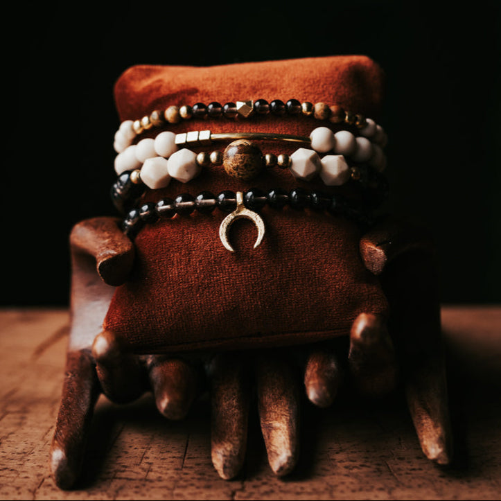Smoky Quartz Bracelet Stack