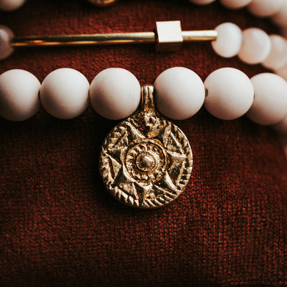 Rose Cat's Eye Bracelet Stack