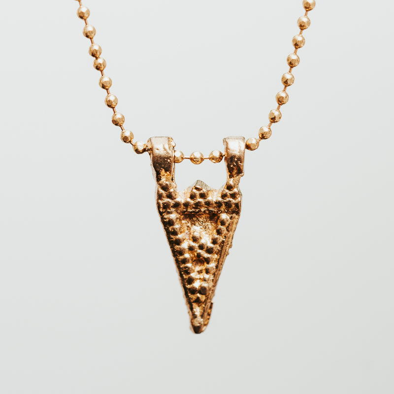 Triangle Brass Necklace