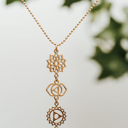 The Brass Chakra Healing Necklace