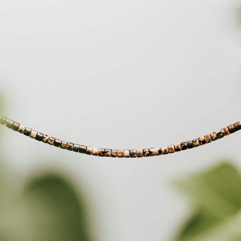 Bohemy Seed Bead Bar Necklace