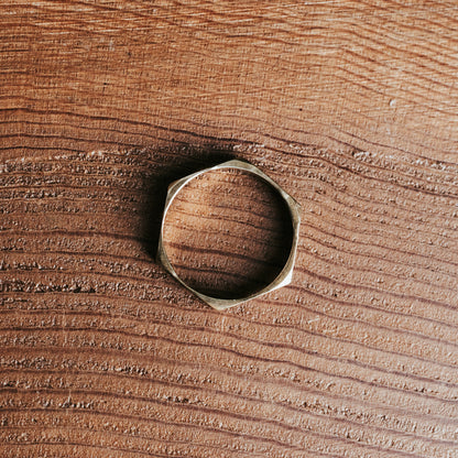 The GEO Stacker Brass Ring