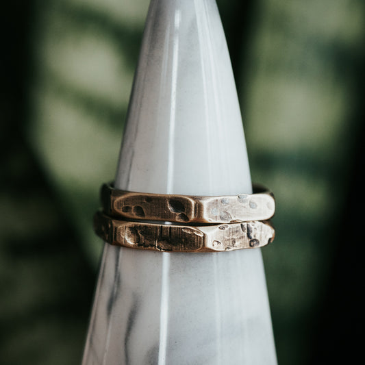 The GEO Stacker Brass Ring