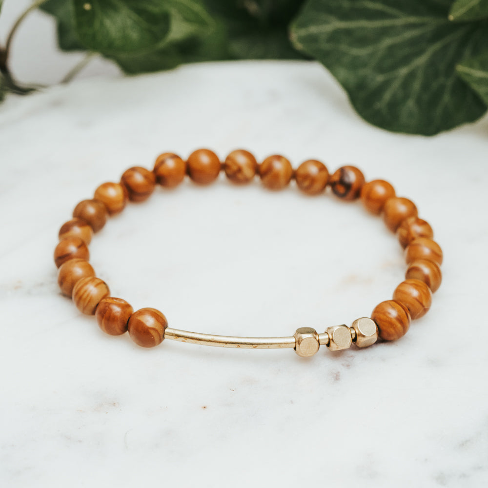 Wood Lace Fidget Bracelet