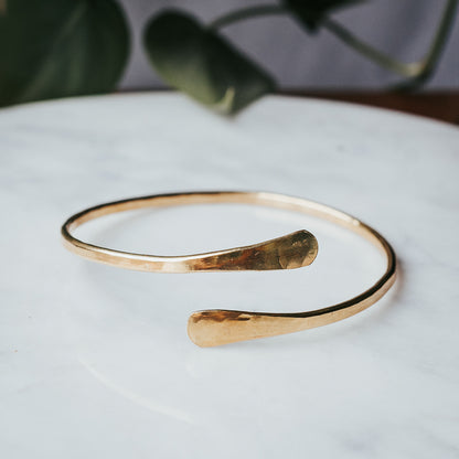 The Spiral Cuff | Brass Cuff Bracelet