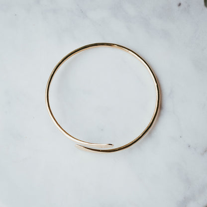 The Spiral Cuff | Brass Cuff Bracelet
