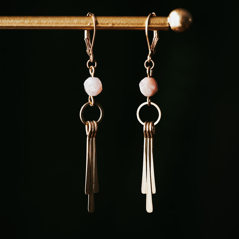 Little Cutie | Sunstone Fringe Earrings
