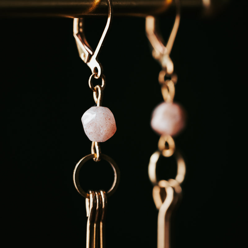 Little Cutie | Sunstone Fringe Earrings