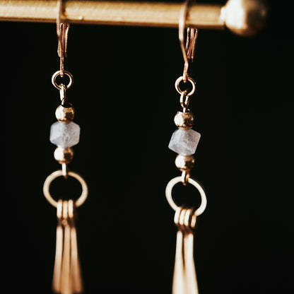Little Cutie | Labradorite Fringe Earrings