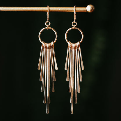 The Standout | Brass Fringe Earrings