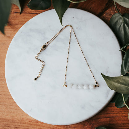 Gem Bar | Moonstone Gemstone Necklace