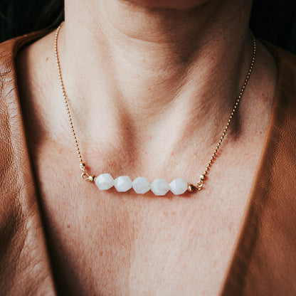 Gem Bar | Moonstone Gemstone Necklace