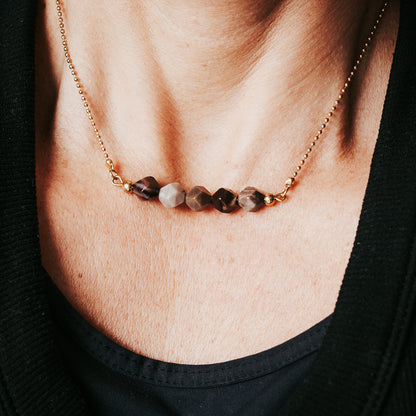 Gem Bar | Agate Gemstone Necklace