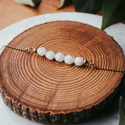 Gem Bar | Moonstone Gemstone Necklace
